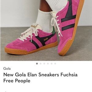 Elan Women's Sneakers - Pink and Black